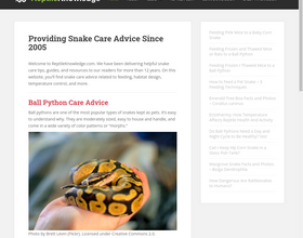 www.reptileknowledge.com Reptile Knowledge Expert Snake Care Advice Since 2007